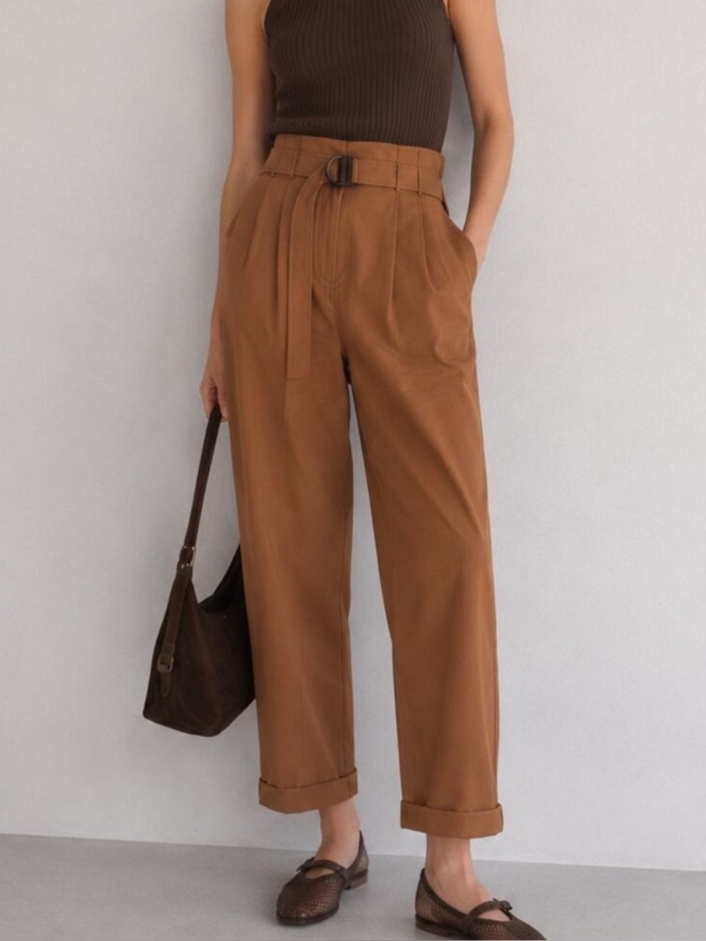 Brunello Cucinelli Women’s Paperbag Waist Pants